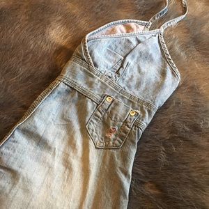 Denim Halter Sundress